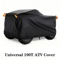 190T Universal Quad Bike ATV cubierta impermeable Protector UV contra el polvo para motocicleta Scooter Kart moto para Polaris Honda Yamaha