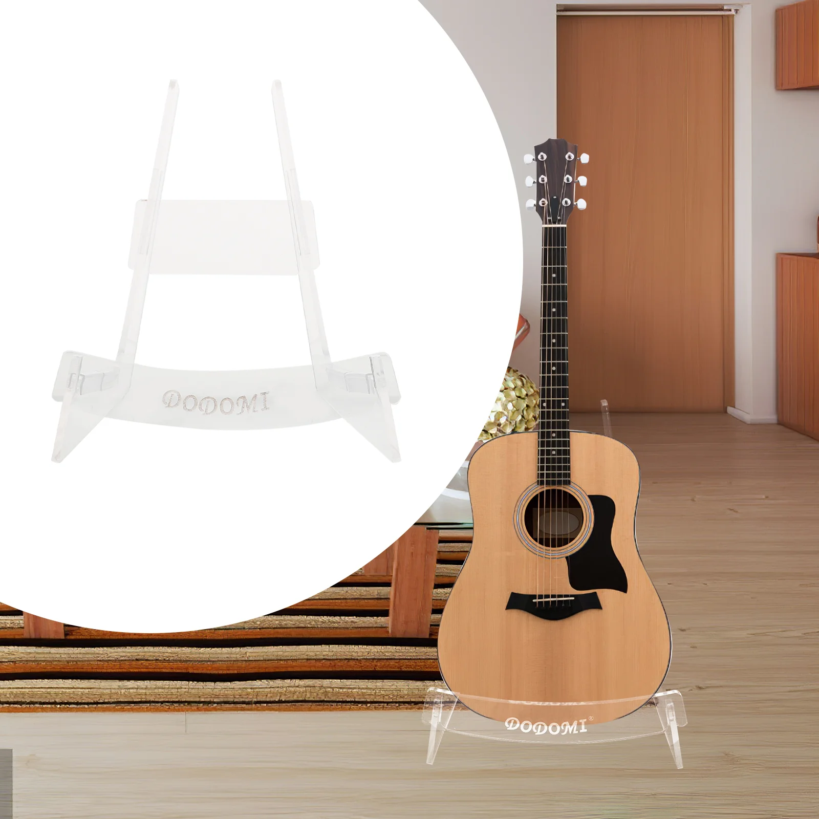 Guitar Stand Clear Holder Musical Instrument Acrylic Acoustic Floor Storage for Display Dropshipping Clear Acrylic Holder