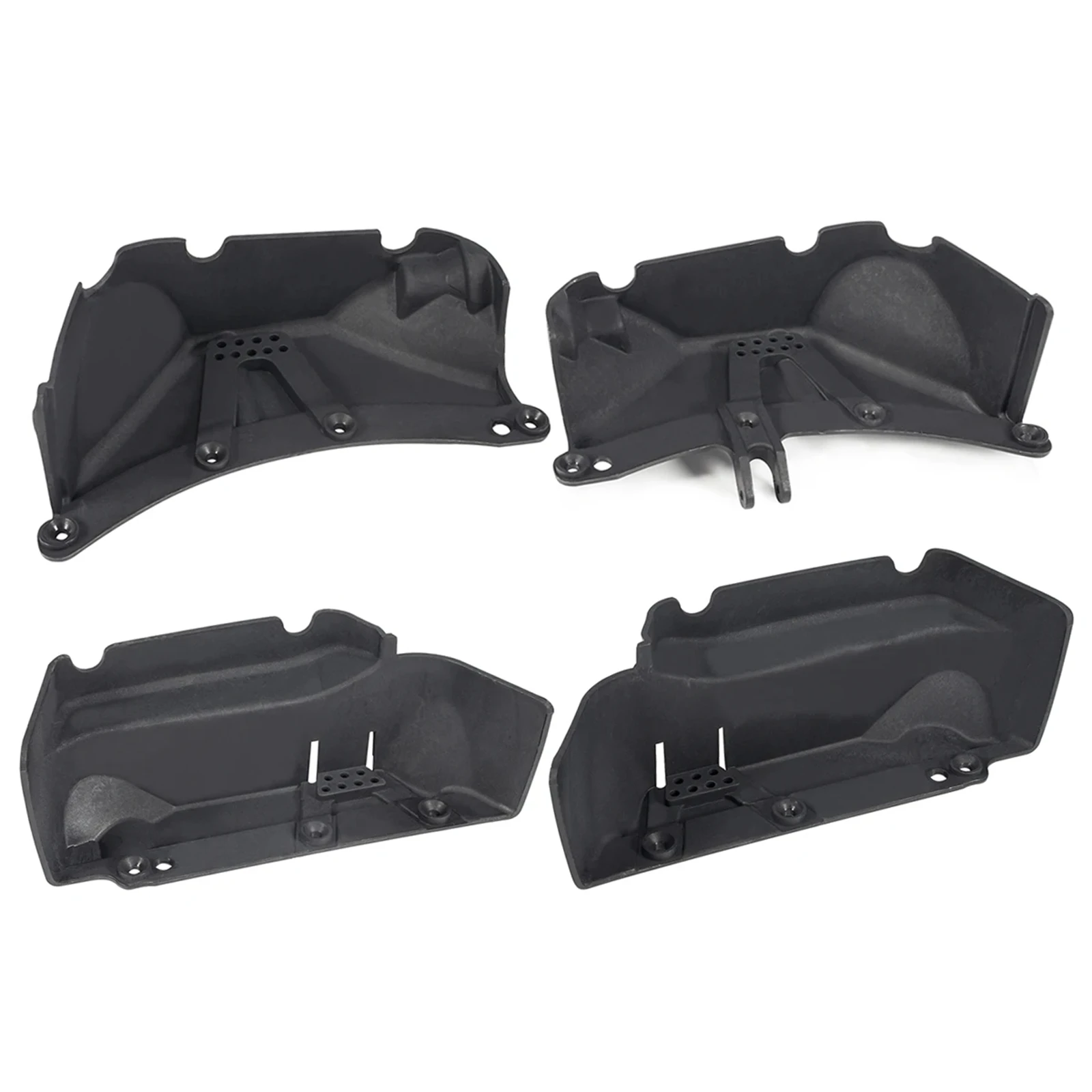 

4Pcs Fenders Flares Wheel Arches for 1/10 RC SCX10 with Shock Mount Prefixal Transmission Chassis 313mm Wrangler Body