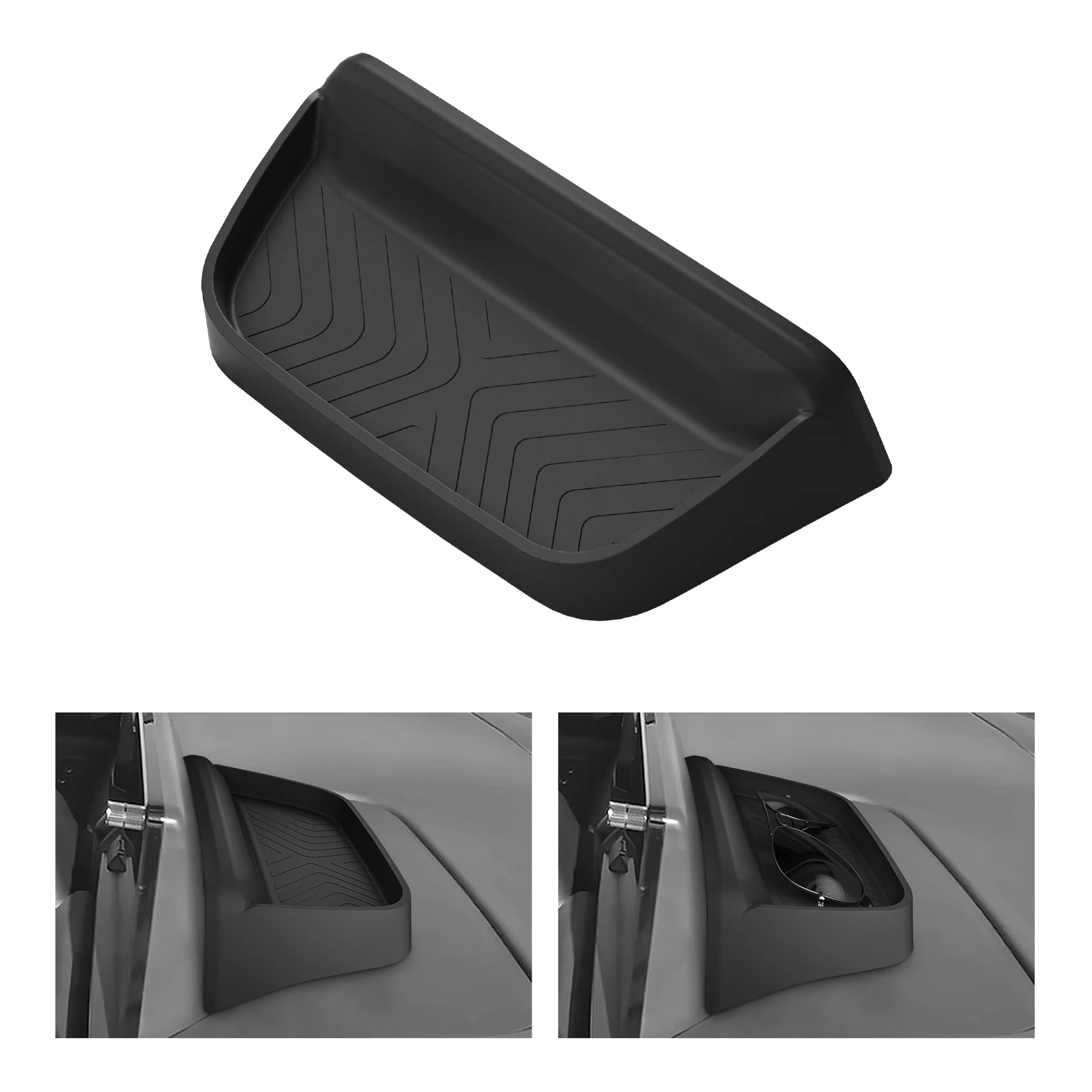 

for Honda Pilot 2023-2025 Dashboard Storage Tray Car Display Screen Rear Storage Box Tray Organizer Accessories Black