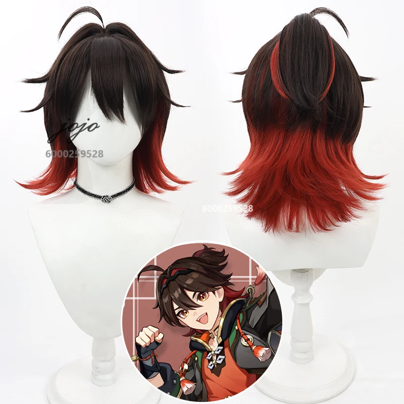 

Genshin Impact Game Gaming Cosplay Wig Halloween Christmas Anime Women Men Essential Anime Wigs Heat Resistant Synthetic Wigs