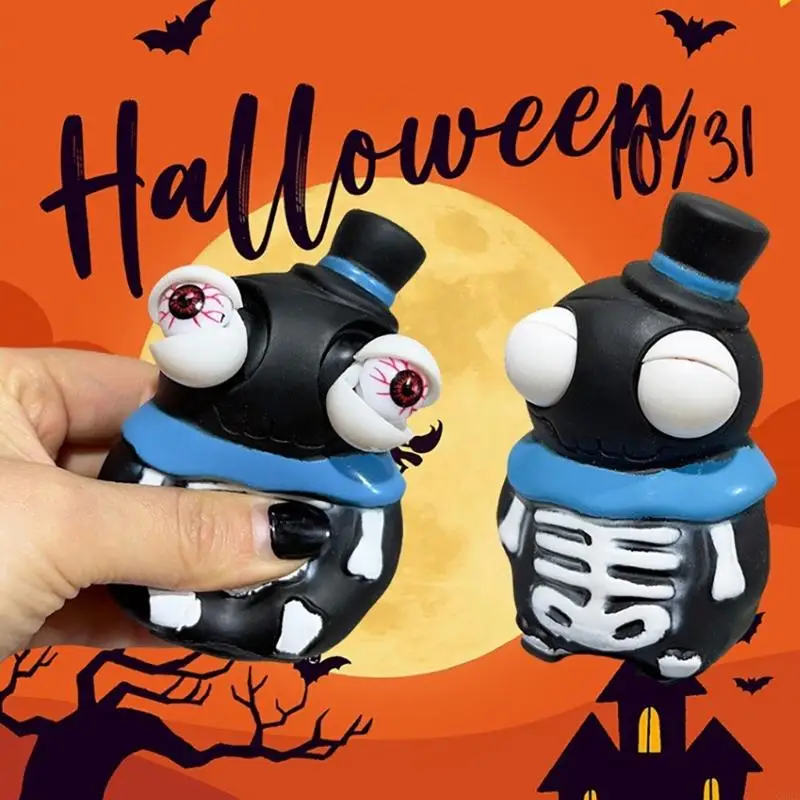 Corb đáng yêu Squeeze Toy Eyes Popping Đồ chơi hoạt hình hài hước cho nam giới bộ xương hoạt hình dễ thương