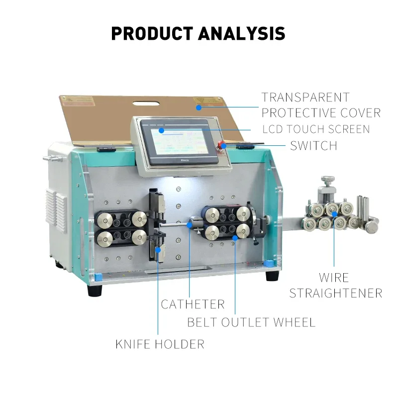 JL-600-30H 7 cores wire stripping machine multicore jacket cable cutting machine fully automatic cable stripping machine