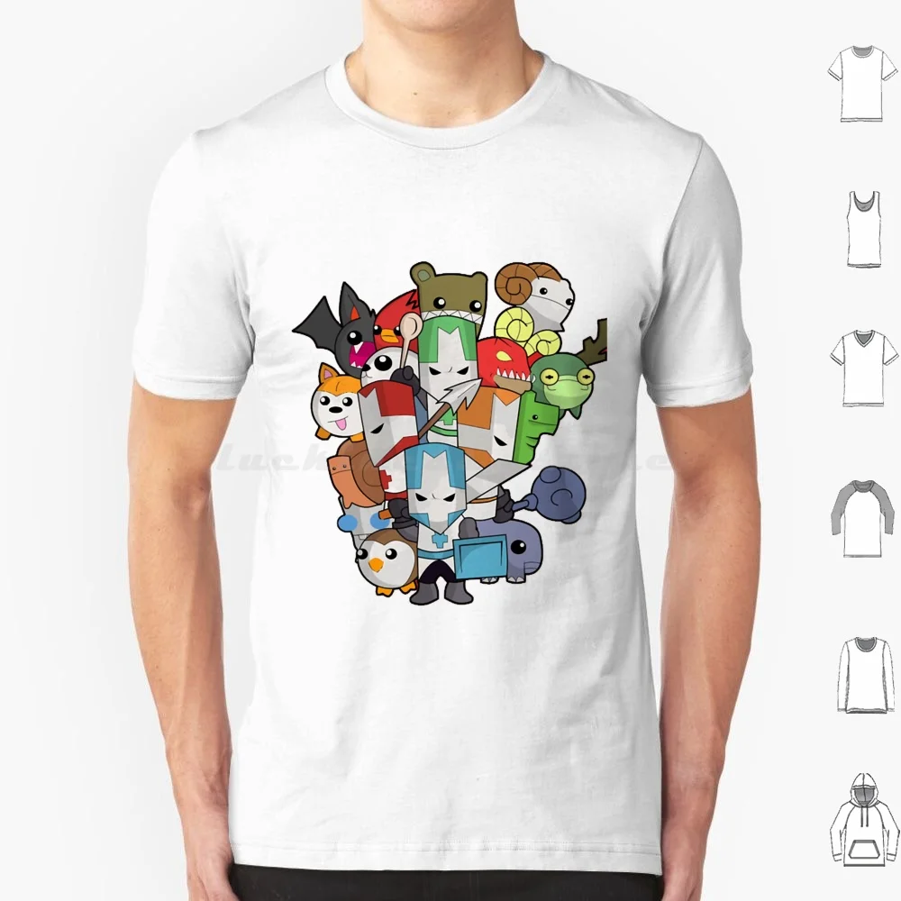 Castle Crasher Game Of The Year T Shirt Big Size 100% Cotton Castle Crashers Castle Crashers Knight Gaming Game Games Cute