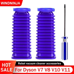 Lower Duct Hose Replacement For Dyson V7 V8 V10 V11 Soft Roller Vacuum Cleaner Soft Roller Blue Hose Flexible Soft Rubber Tube