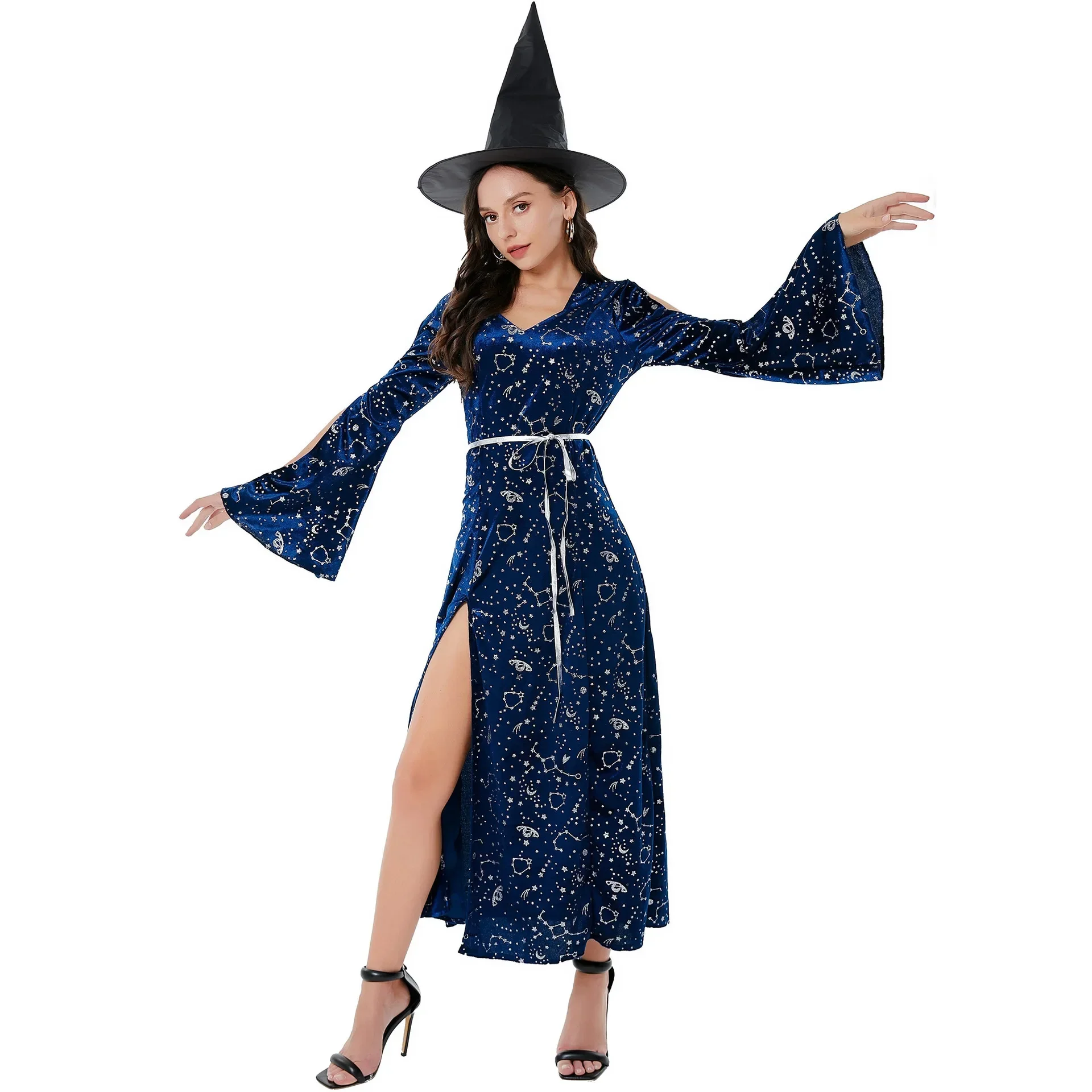 فستان الهالوين التنكري الساحرة الشريرة زي تنكري فاخر