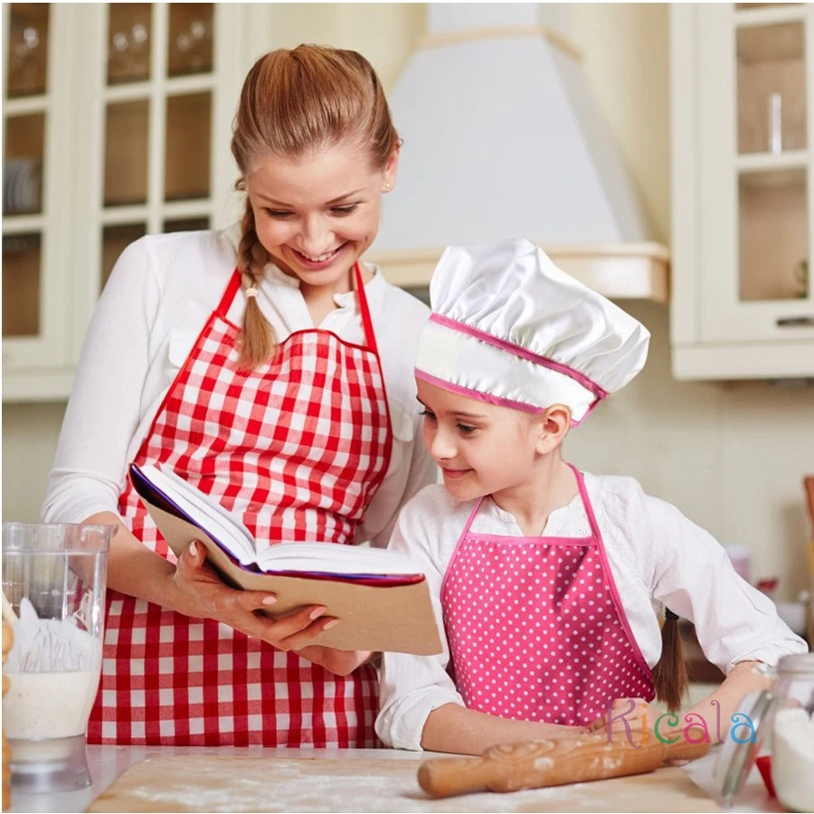11PCS Kids Koken Bakset Chef Set Inclusief Schort voor Meisjes Chef Hoed Mitt & Gebruiksvoorwerp Cadeaus voor Kinderen Kerst Verjaardag Speelgoed