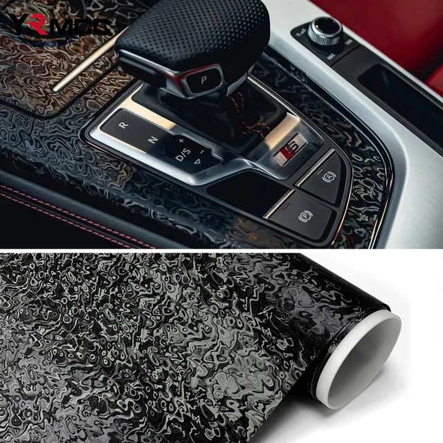 Premium PET Car Carbon Vinyl Film DIY Wodoodporne naklejki samochodowe Zmodyfikowane folie winylowe Folia zmieniająca kolor do akcesoriów samochodowych