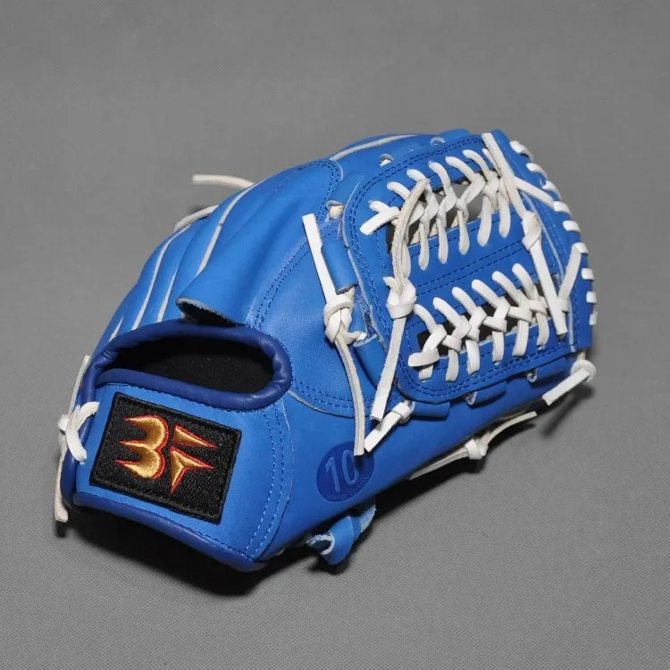 Guante de Béisbol de Cuero Duro y Suave BF, Guante de Softbol Universal para Infield, para Lanzar con la Mano Izquierda o Der...