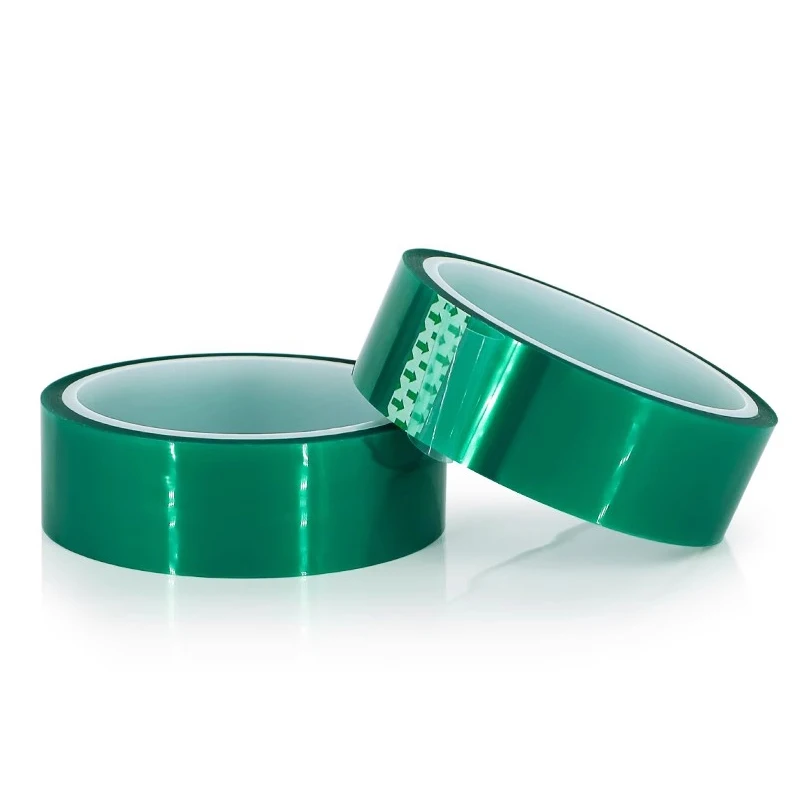 ПЭТ термостойкая клейкая лента, устойчивая к кислотам и щелочам, зеленая силиконовая защитная пленка, клейкая лента