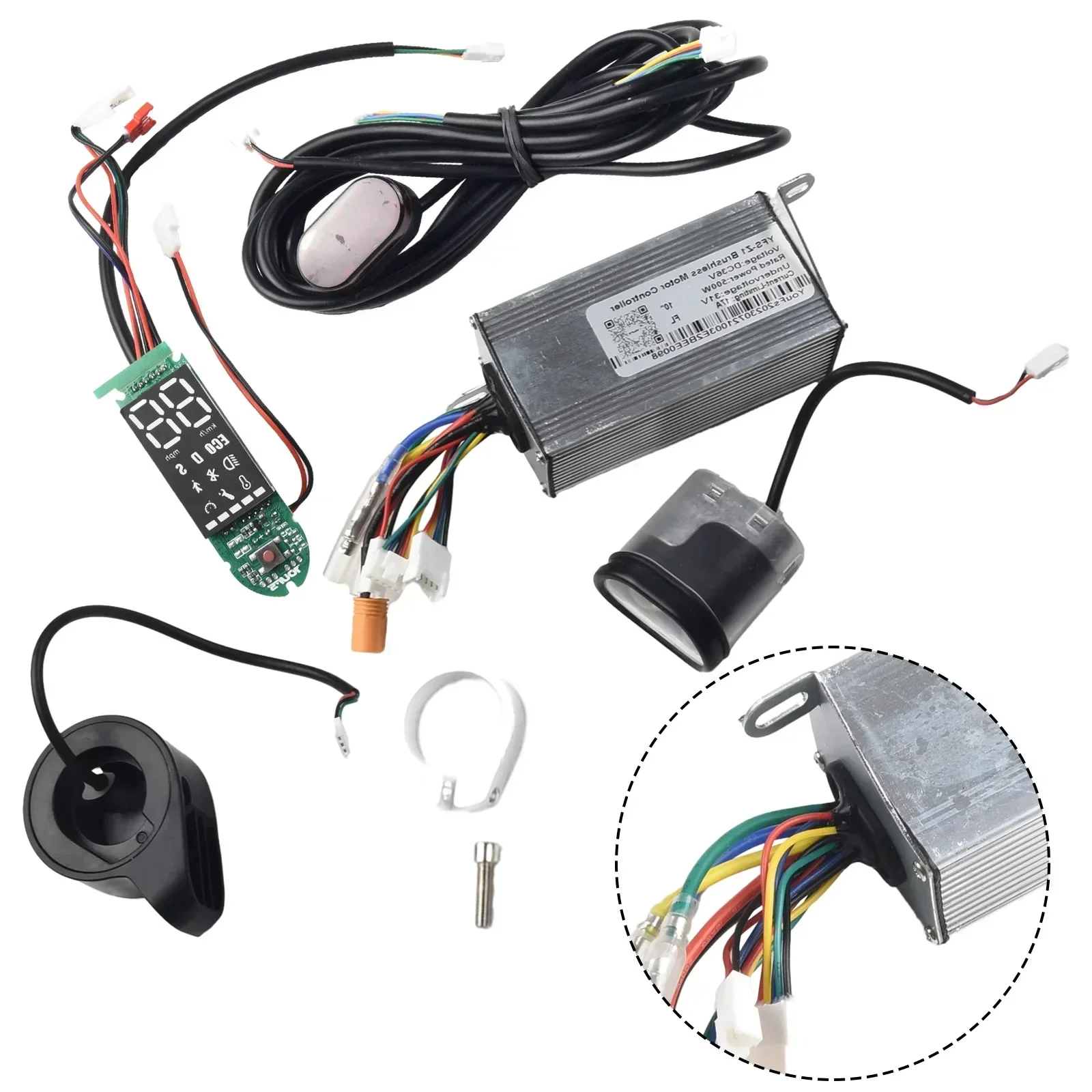 

36V 500W 17A Electric Scooter Controller Dashboard Accelerator Suit For 10 Inch Electric Scooter Controller Set