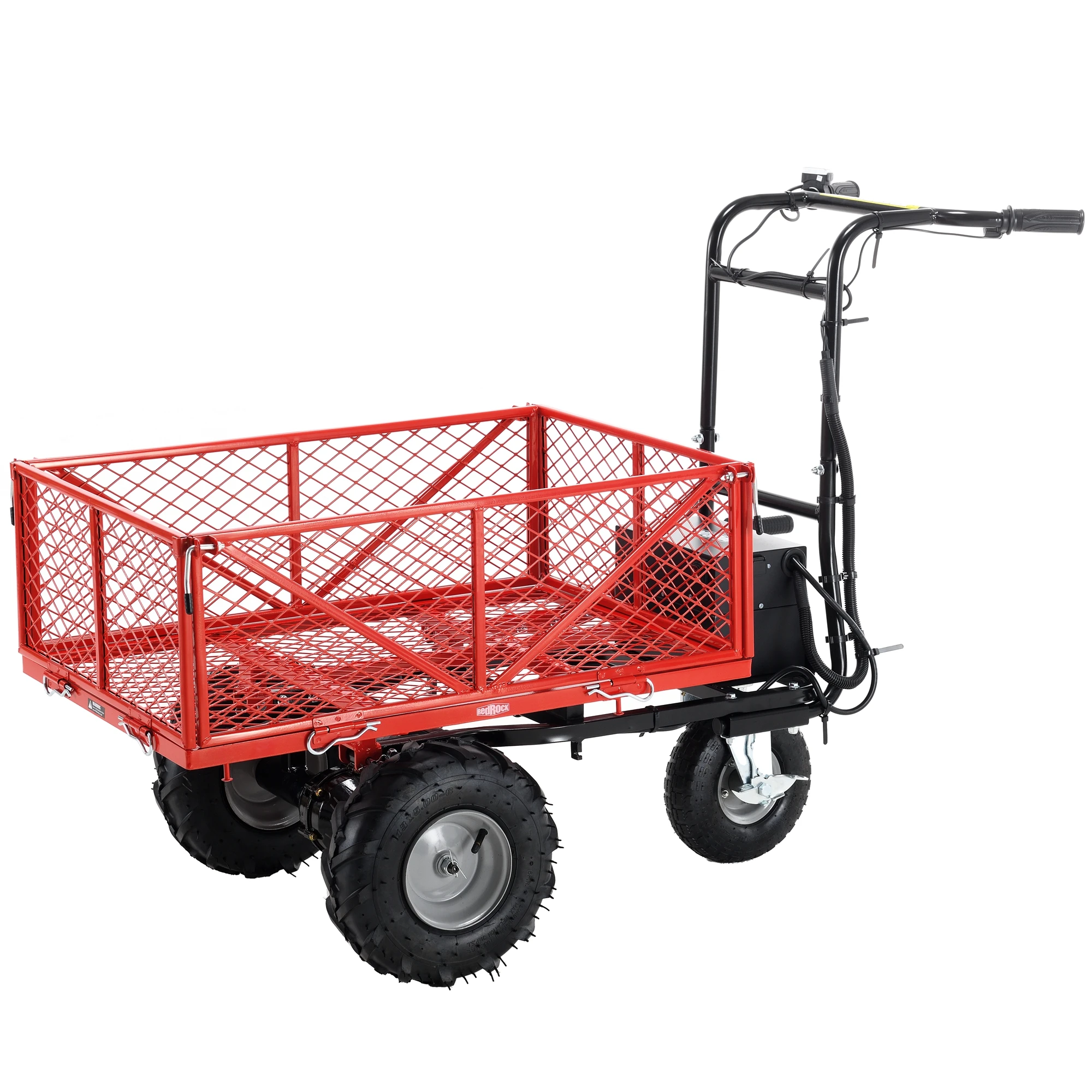 

Wheelbarrow Utility Cart Electric Powered Cart 48V28Ah，500W ，Capacity 500lbs (230kg) ，Material Hauler ，1000lbs Towing