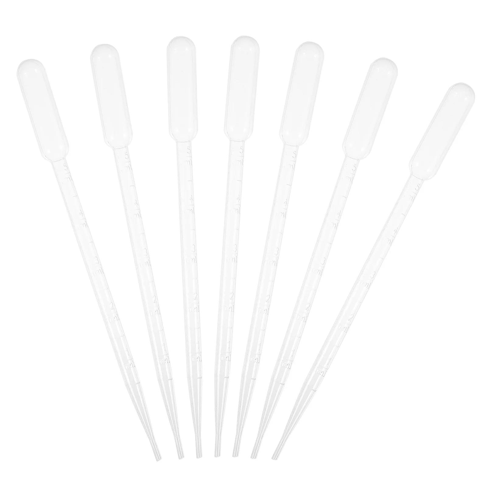 

50 Pcs Plastic Dropper Droppers Transfer Pipettes Scale Graduated for Experiment Transparent Chemistry Useful