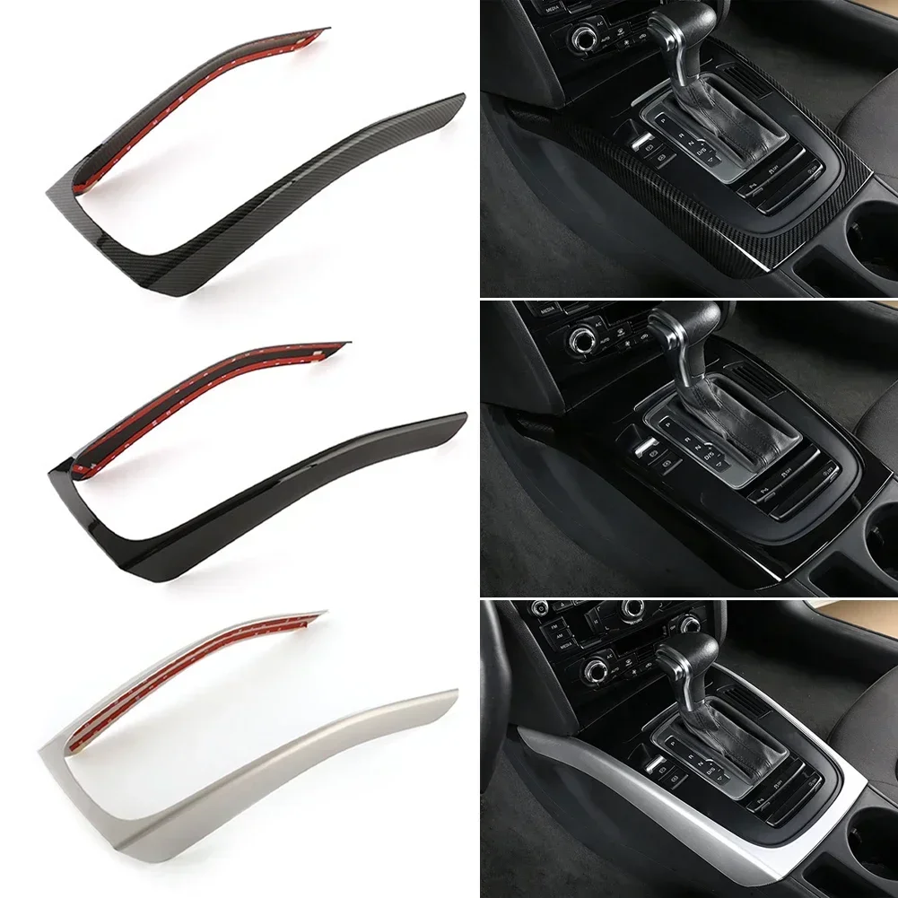 Car Styling Interior Modified For Audi A4 B8 A5 2009-2016 Car Center Console Gear Shift Frame Decoration Cover Trim Accessories