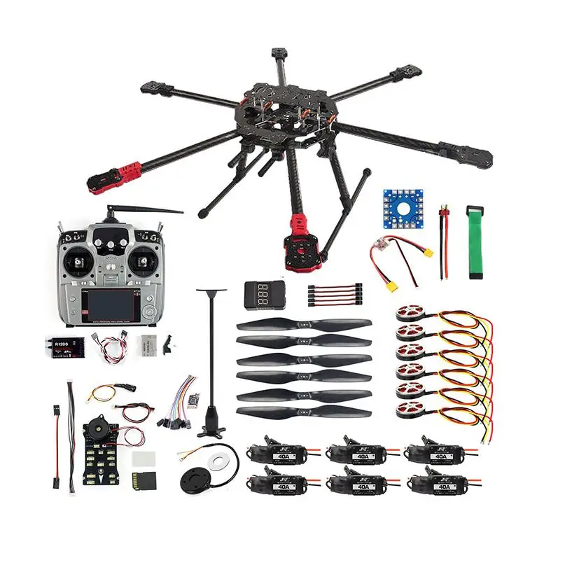 

DIY Full Set Hexacopter GPS Drone Aircraft ARF Kit Tarot FY690S Frame 750KV Motor PIX 2.4.8 32 Bit Flight Controller Quadcopter