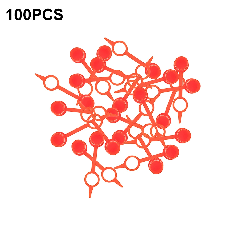 Tool Cap Grease Motorcycles Nipple Plastic Protective Cap Red Rustproof 100 Pcs Set ABS Environmentally Friendly