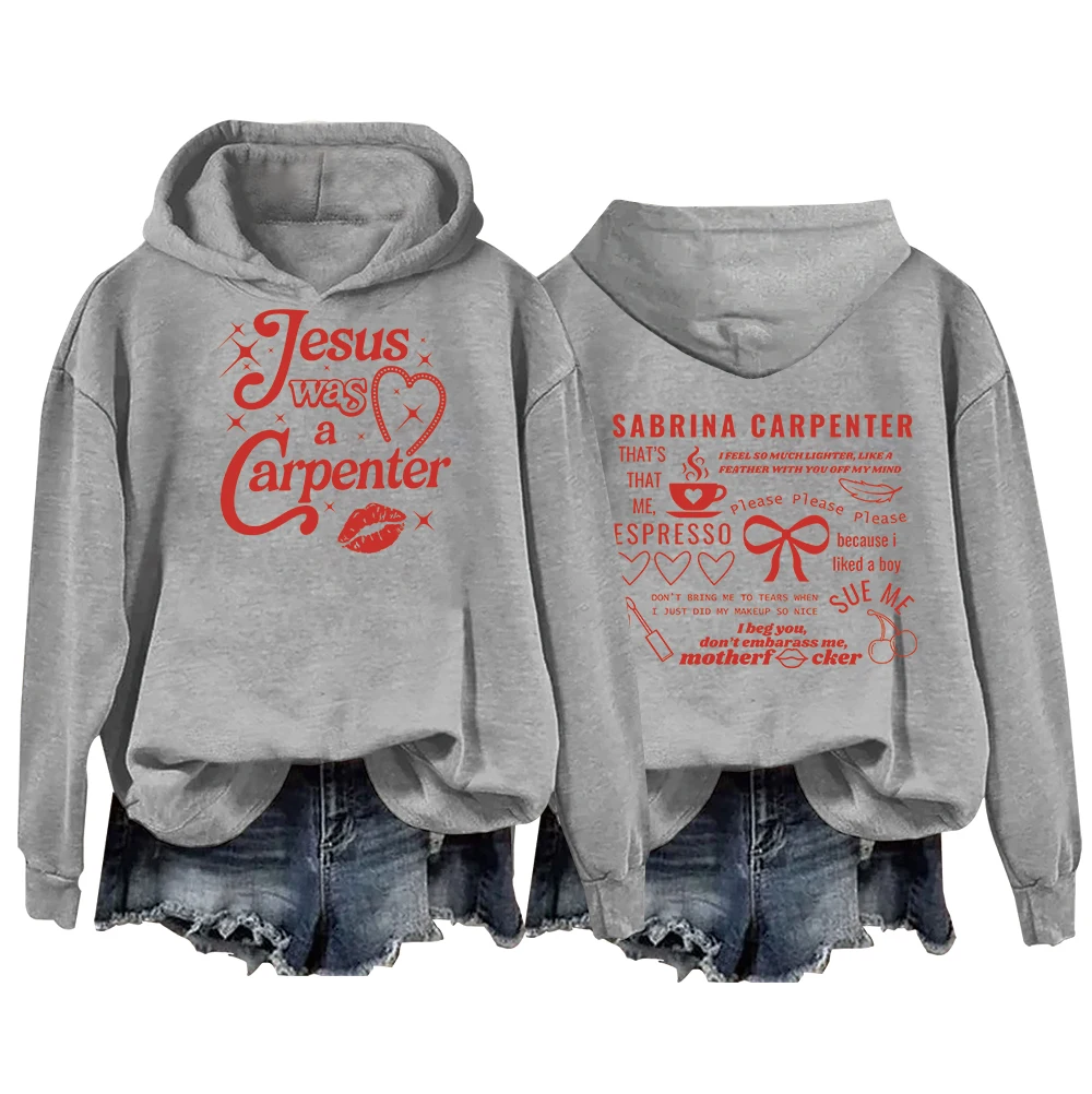 Jesus Was A Carpenter Sabrina Hoodie Men/Women Fans Gift Vintage Casual Hoodies