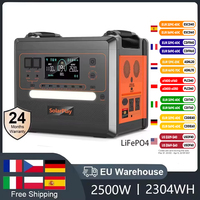 2304WH Portable Power Station LiFePo4 Battery 2500W BMS UPS Power Supply 220V Solar Generator Storage Energy Camping Fish RV