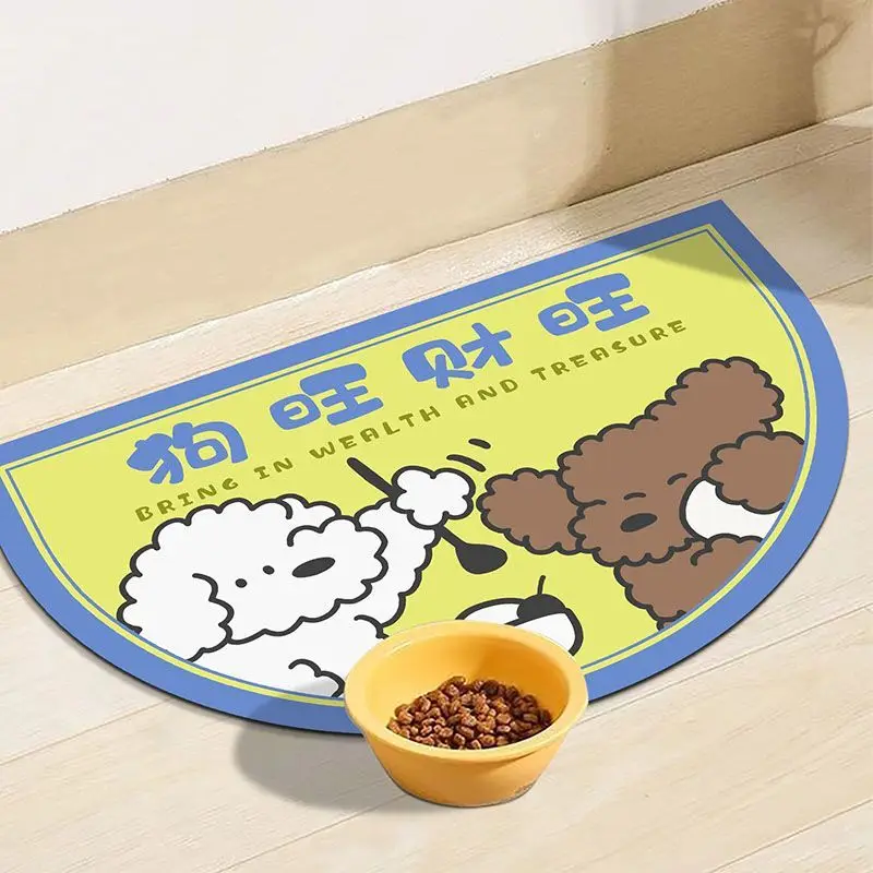 

VIKAMA Dog Food Mat Pet Food Mat Cute Cat Food Mat Food Toy Mat Diatomite Mud Leak-proof Non-slip Washable Scratch-resistant