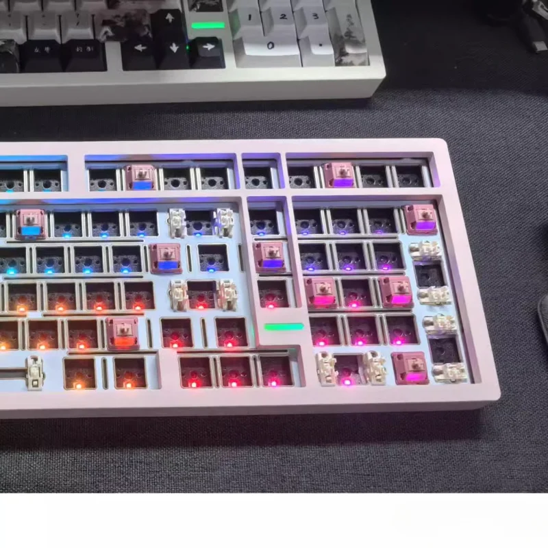 Teclado scc100 original fr4, placa de posicionamento dourada de imersão personalizada para teclados mecânicos, acessórios para jogos diy