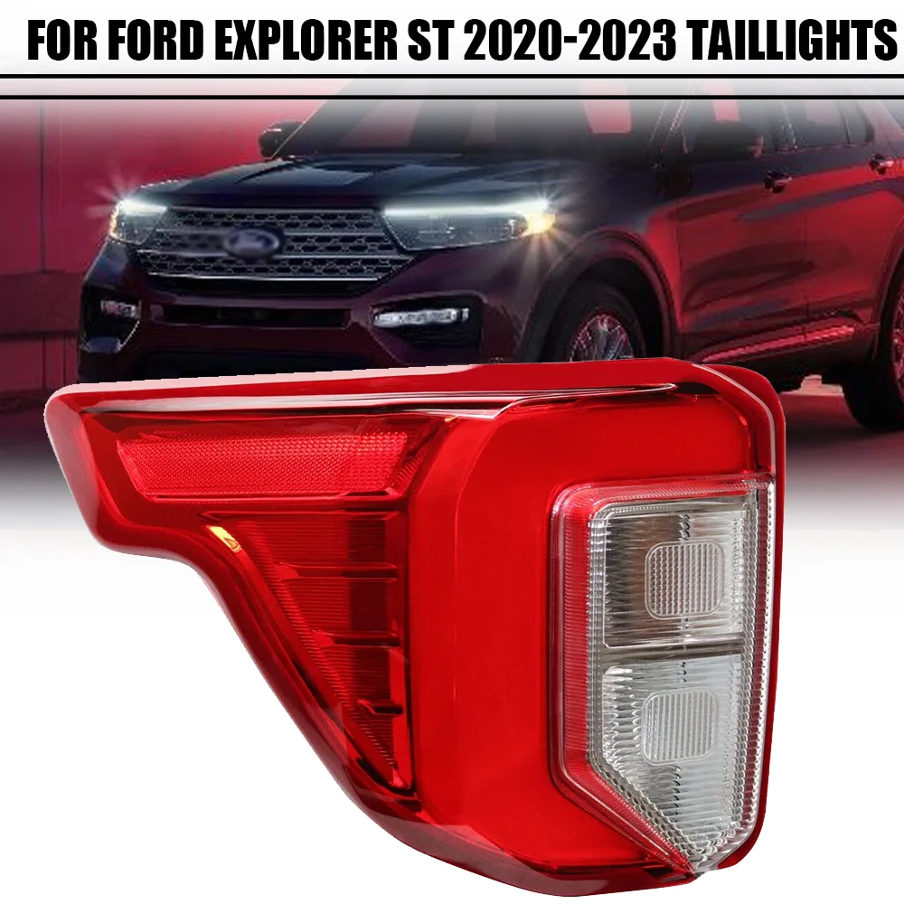 Rear Tail Light Assembly For Ford Explorer 2020-2023 C-Shape LED Brake Turn Reverse Taillamp