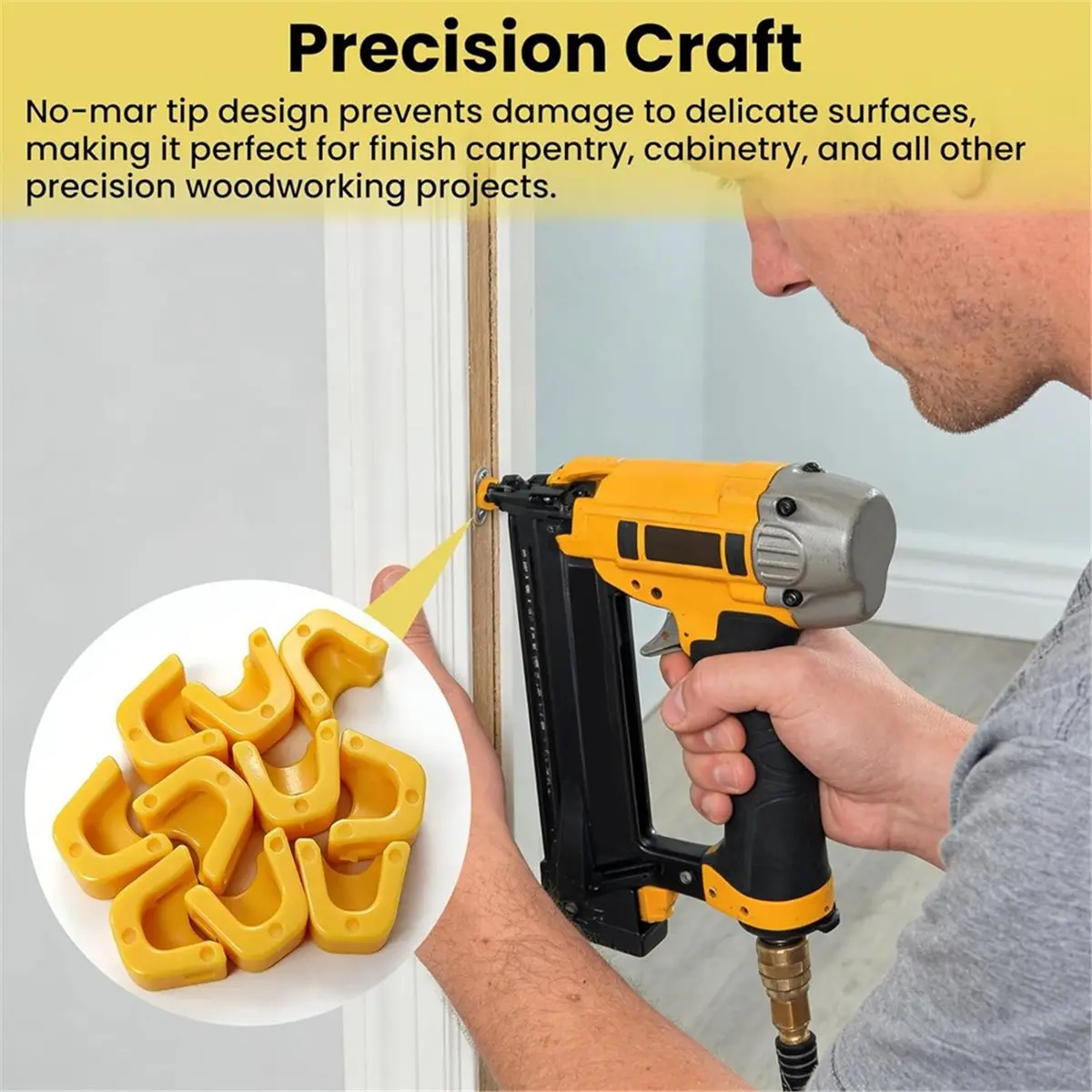 

Time Saving 10pcs N490008 Nailer No Mar Tip Replacement for BCN650D1 BCN662D1 DCN650B DCN650D1 DCN662B DCN662D1