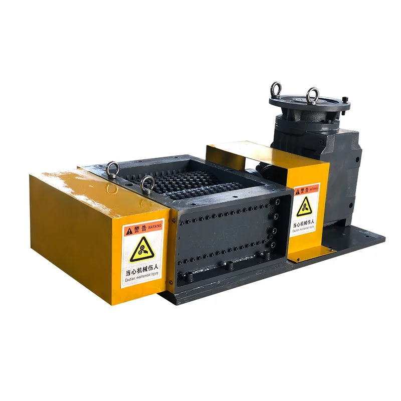 

Double shaft small plastic wood shredder fabric old clothes shredder waste lithium battery metal shredder box