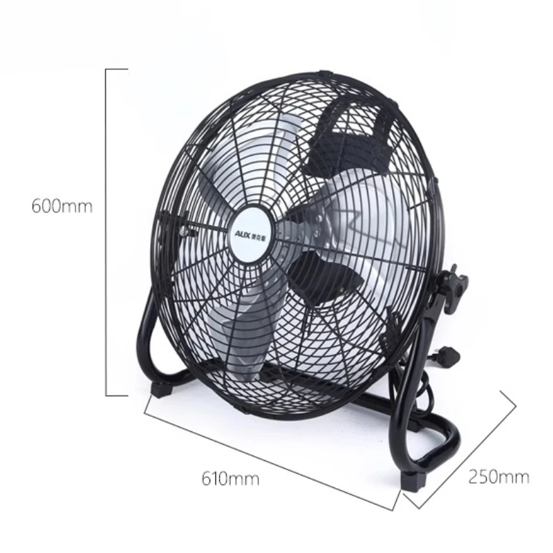 Turbo Industrial Floor Blower 3D Spiral Boost ใบมีดอลูมิเนียม 4 ความเร็วลมประหยัดพลังงานเสียงรบกวนต่ําสําหรับระบายความร้อนมุมกว้าง