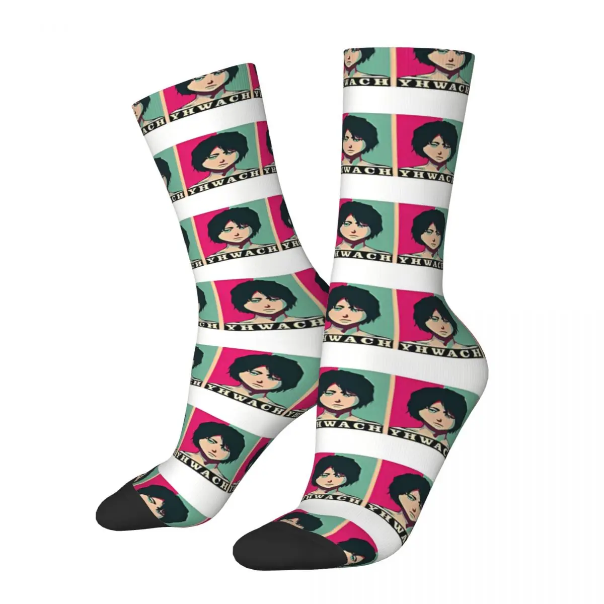 Red And Green Bleach TV Series Manga Socks Male Mens Women Spring Stockings Printed