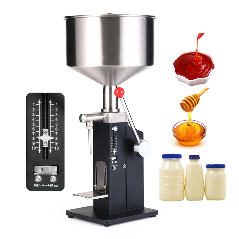 Cheap Manual Filling Machine For Ketchup Peanut Butter Honey  Milk Thick Mayonnaise Oil Liquid Beverage sauce Filling Machine