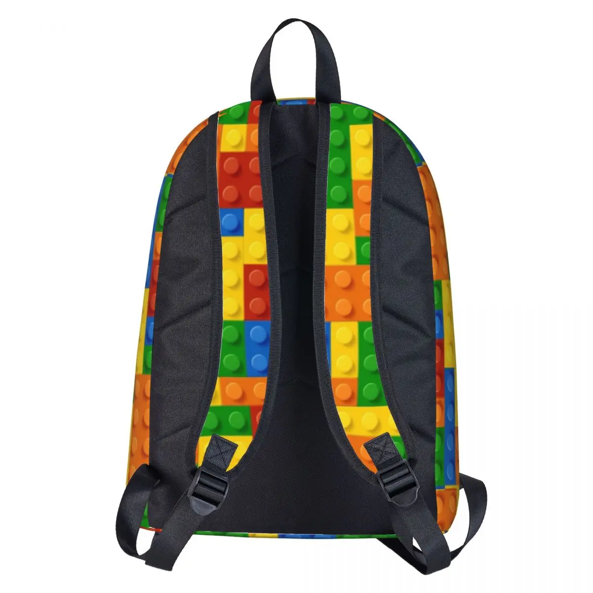 Building Blocks Printed Backpack Construction Brick Travel Backpacks Boy Girl Designer Pattern High School Bags Stylish Rucksack