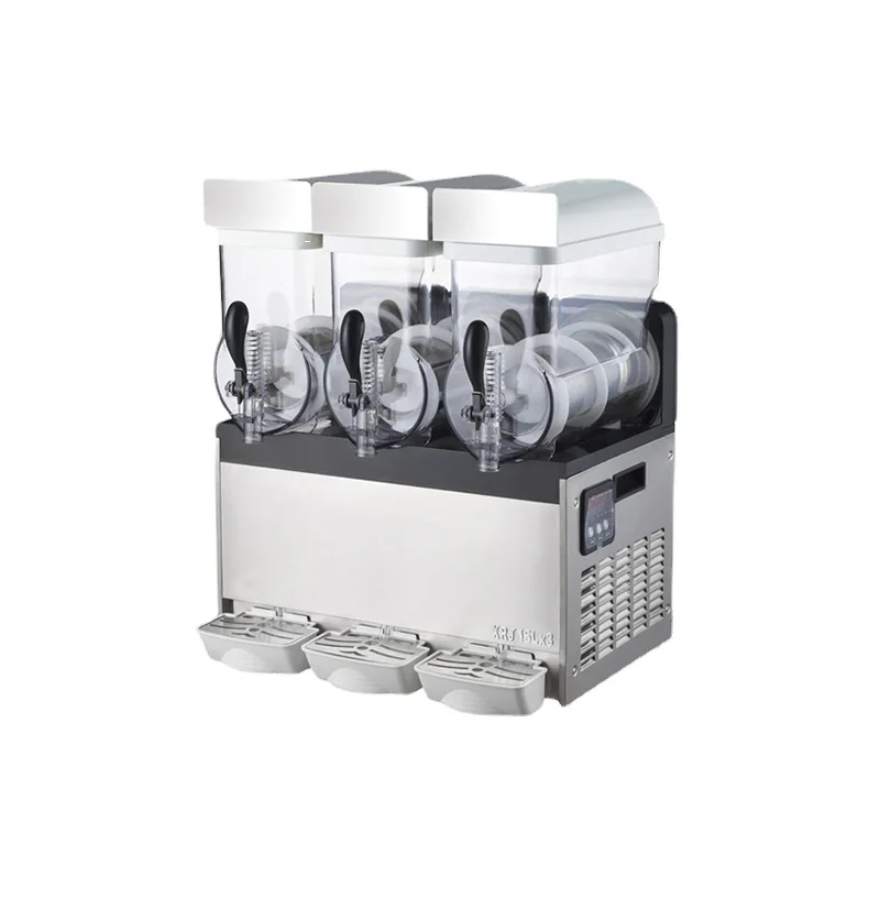 

Three-cylinder beverage cooler, commercial self-service mixing juicer