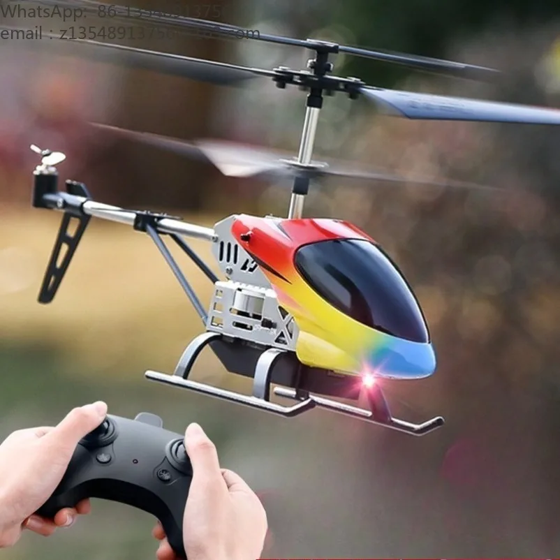 Remote Control Aircraft Children's Mini Unmanned Helicopter Alloy Drop Resistant Toy Aircraft Model