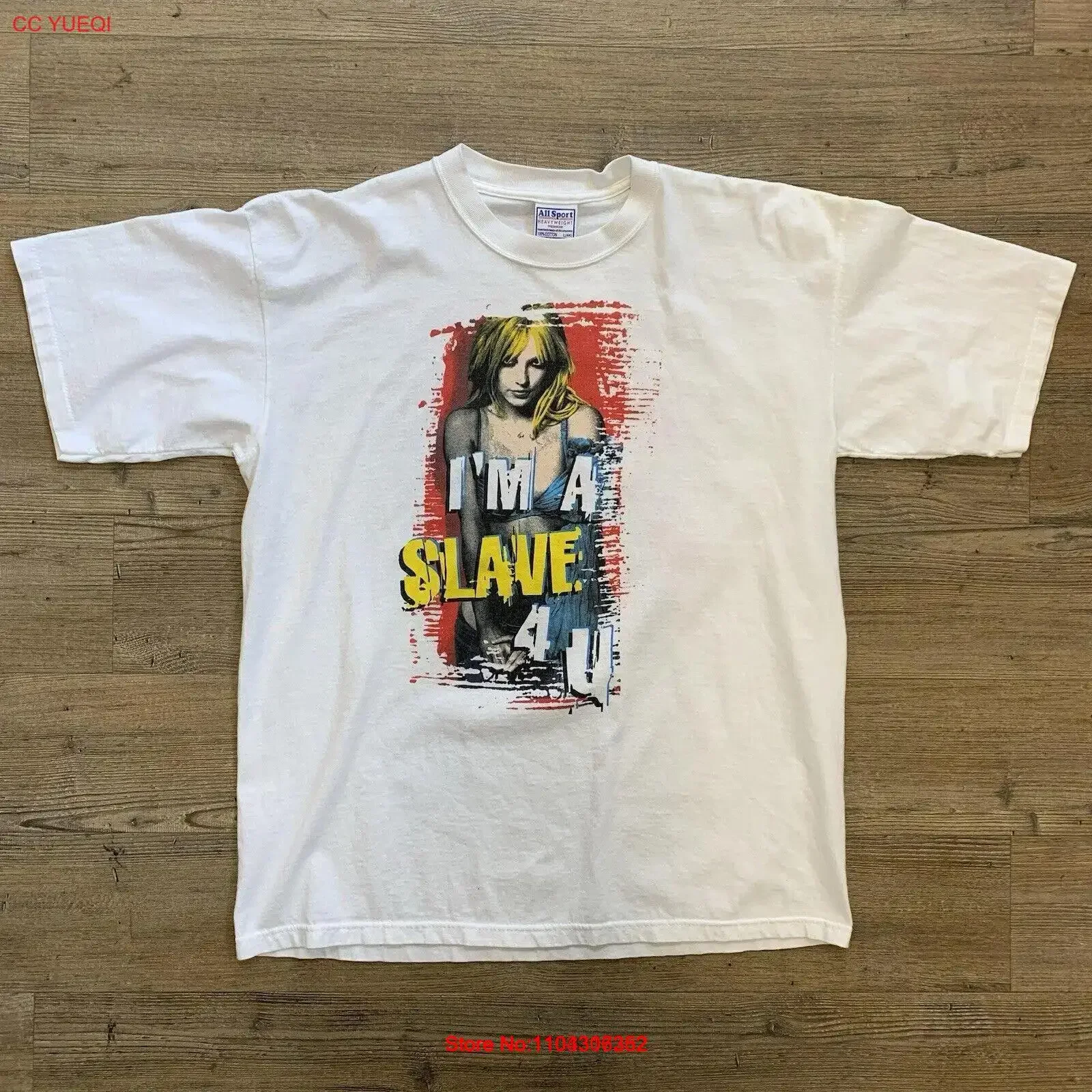 Vintage 2001 Brittney Spears I’m A Slave 4 U Tour T Shirt