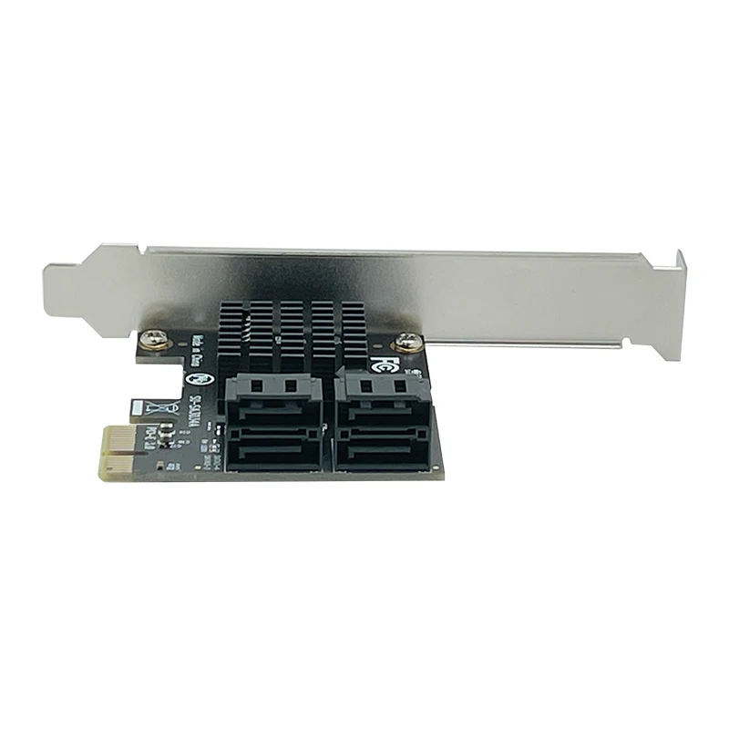 ZhenLoong – carte d'extension Riser, 4 ports SATA 3.0, connecteur de contrôleur vers PCI-E X1 6G 6Gbps adaptateur