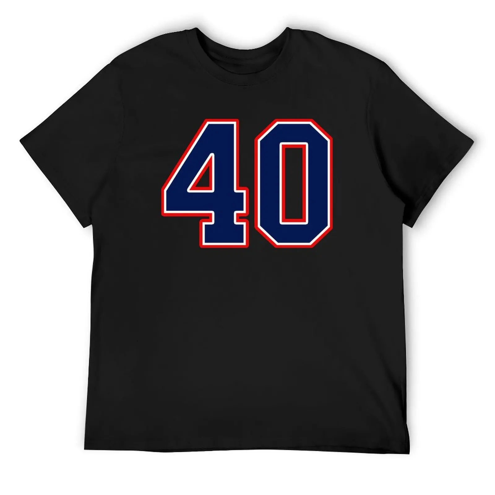 Number Forty 40 Sports Jersey T-Shirt basketball graphic tees designer shirts customs tshirts for men