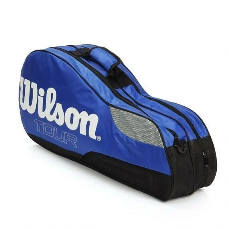 Wilson-Bolsa de raqueta de bádminton impermeable para exteriores, bolsa de raqueta de tenis, bolsa de Golf, zapatillas de deporte, equipo deportivo de hombro, gran capacidad