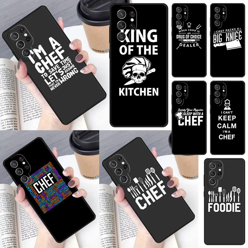 Keep Calm and Keep Cooking Cover For Samsung Galaxy S23 Ultra S22 S20 S21 FE S8 S9 S10 Plus Note 10 20 Ultra phone Case