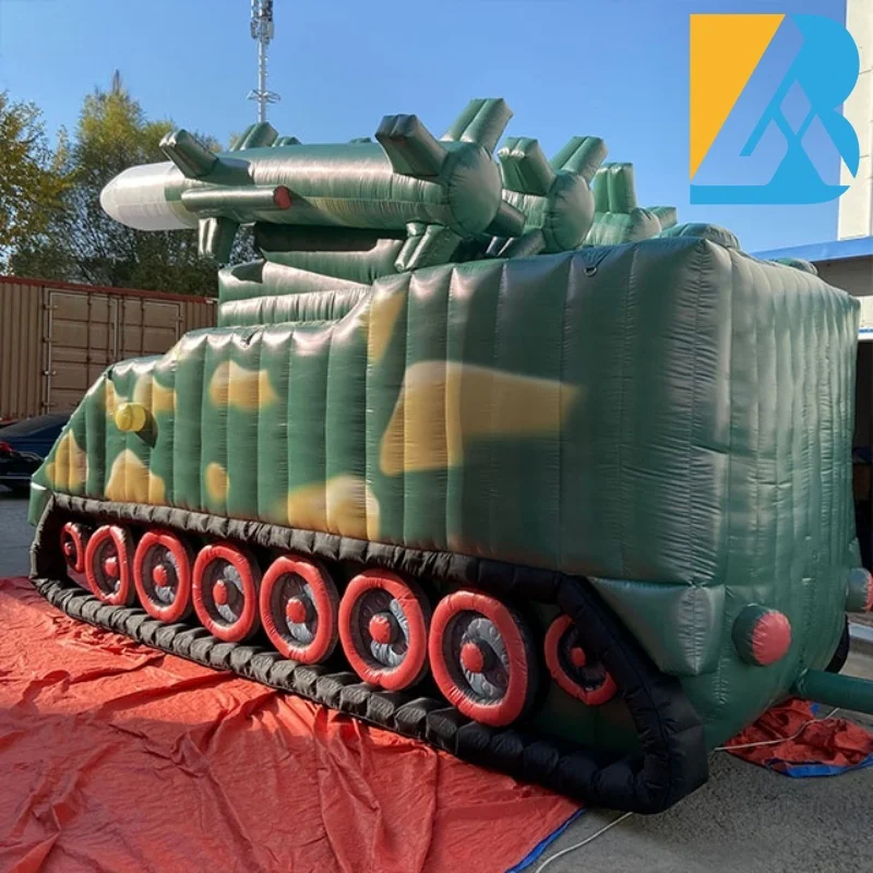 Réplica de tanque de rifle inflable gigante, juguete decorativo a medida para Museo Militar