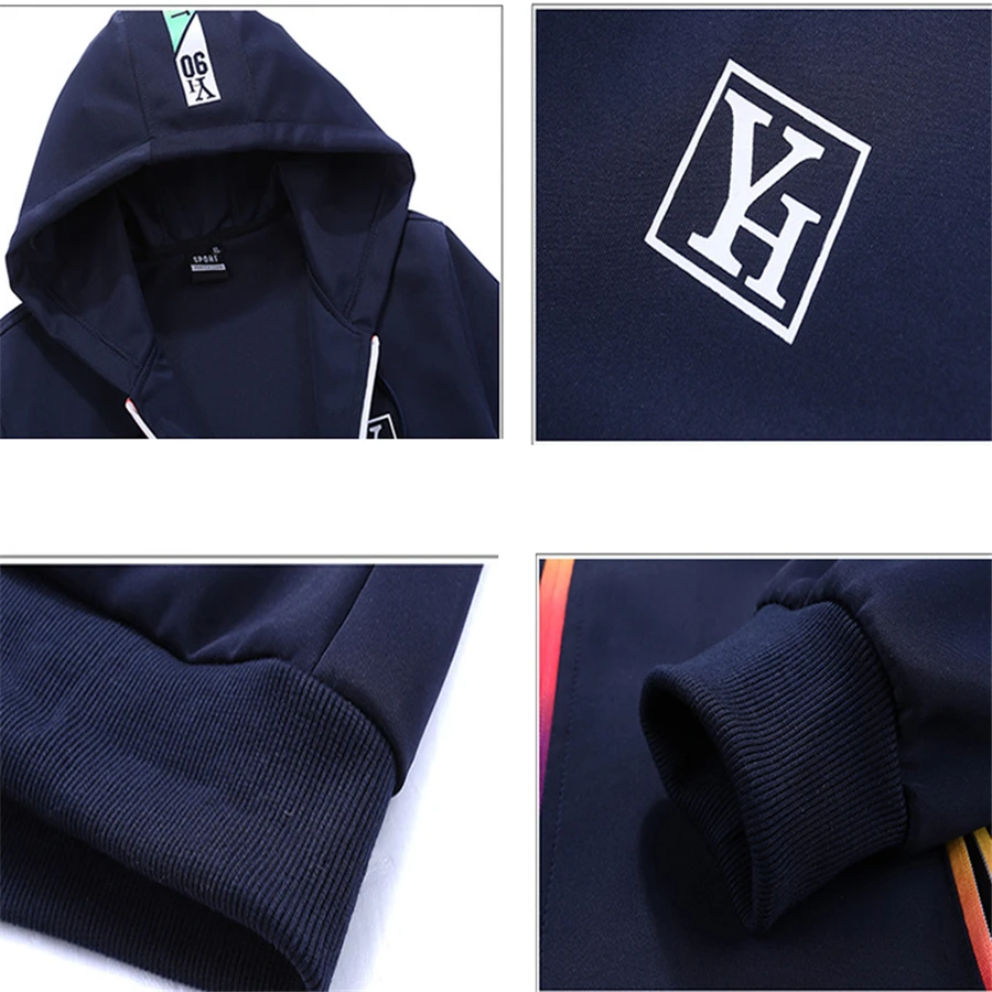 2024 Designer Clothes Wholesale Sweatsuits New Winter Men Sets 3 Pieces Set Vest Hoodie Sweatpant Warm Casual Mens Tracksuits