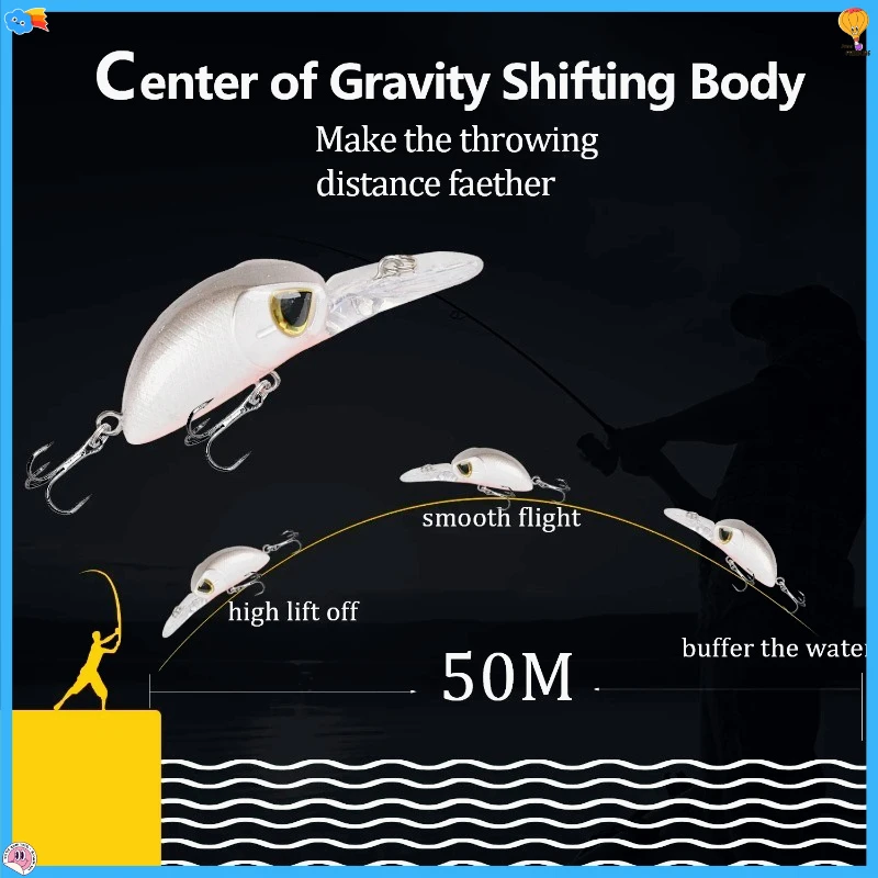 5.5 سنتيمتر 4 جرام اليابان الساخن نموذج العائمة أسماك الصيد السحر اللسان الطويل Jerkbait باس بايك Carkbait Wobblers المهنية الطعم الثابت