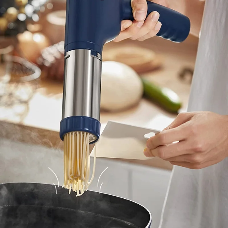 Electric Handheld Pasta Makers Automatic Portable Noodle Ramen Machine Rechargeable Wireless One Button Control USB Charging