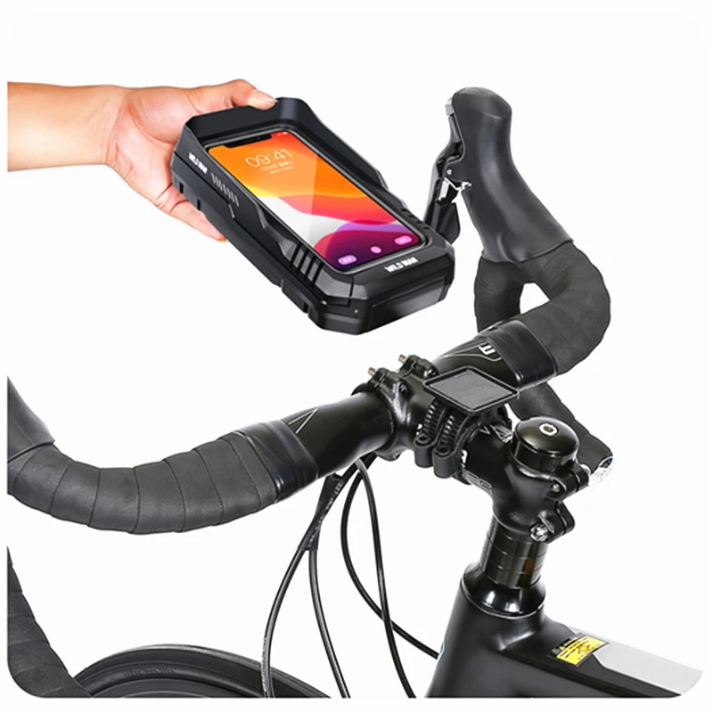 

G500 Bicycle Bag EVA Hard Shell Material Mountain Bike Front Beam Package Rain Proof Mobile Phone Touch Screen Tube Pack