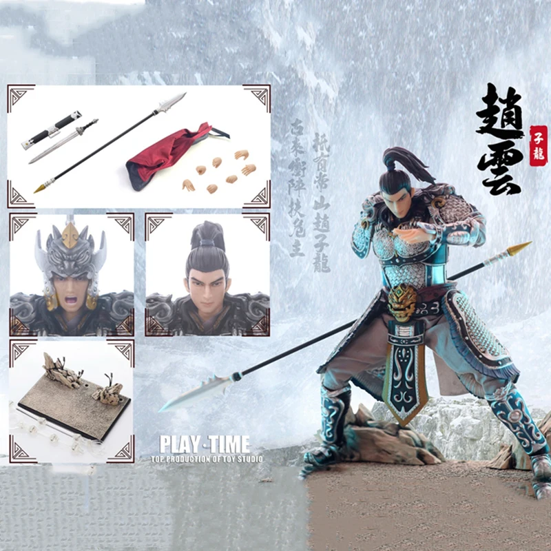 

In Stock For Fans KG001 1/10 Scale Male Soldier Military Generals of the Ancient Three Kingdoms Zhao Yun Action Figure Model Toy