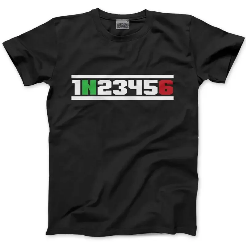 Camiseta para hombre con estampado de motocicleta 1 N 2 3 4 5 6 velocidades, camiseta para motociclista, ciclista