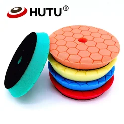 HUTU 3/5/6 Inch Sponge Polishing Pad Car Accessories Kit Car Wax 125mm Car Headlights Polishing Disc For RO/DA Polishier