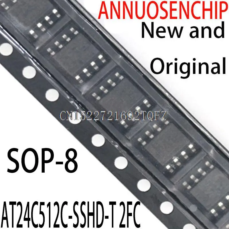 10PCS New and Original AT24C512 AT24C512C SOP-8 AT24C512C-SSHD-T 2FC