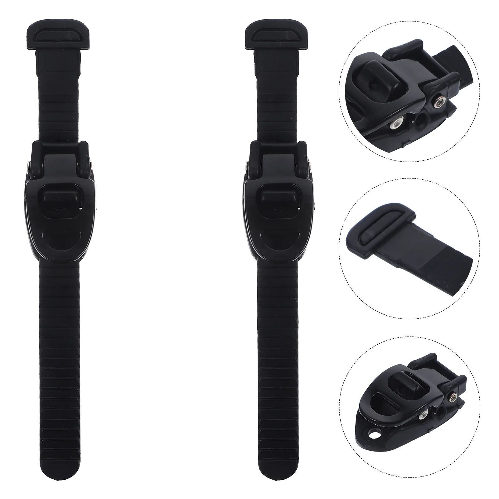 2 Sets Adjustable Skate Buckle Child Shoes Lace Pvc Brake Skating Fixing Straps