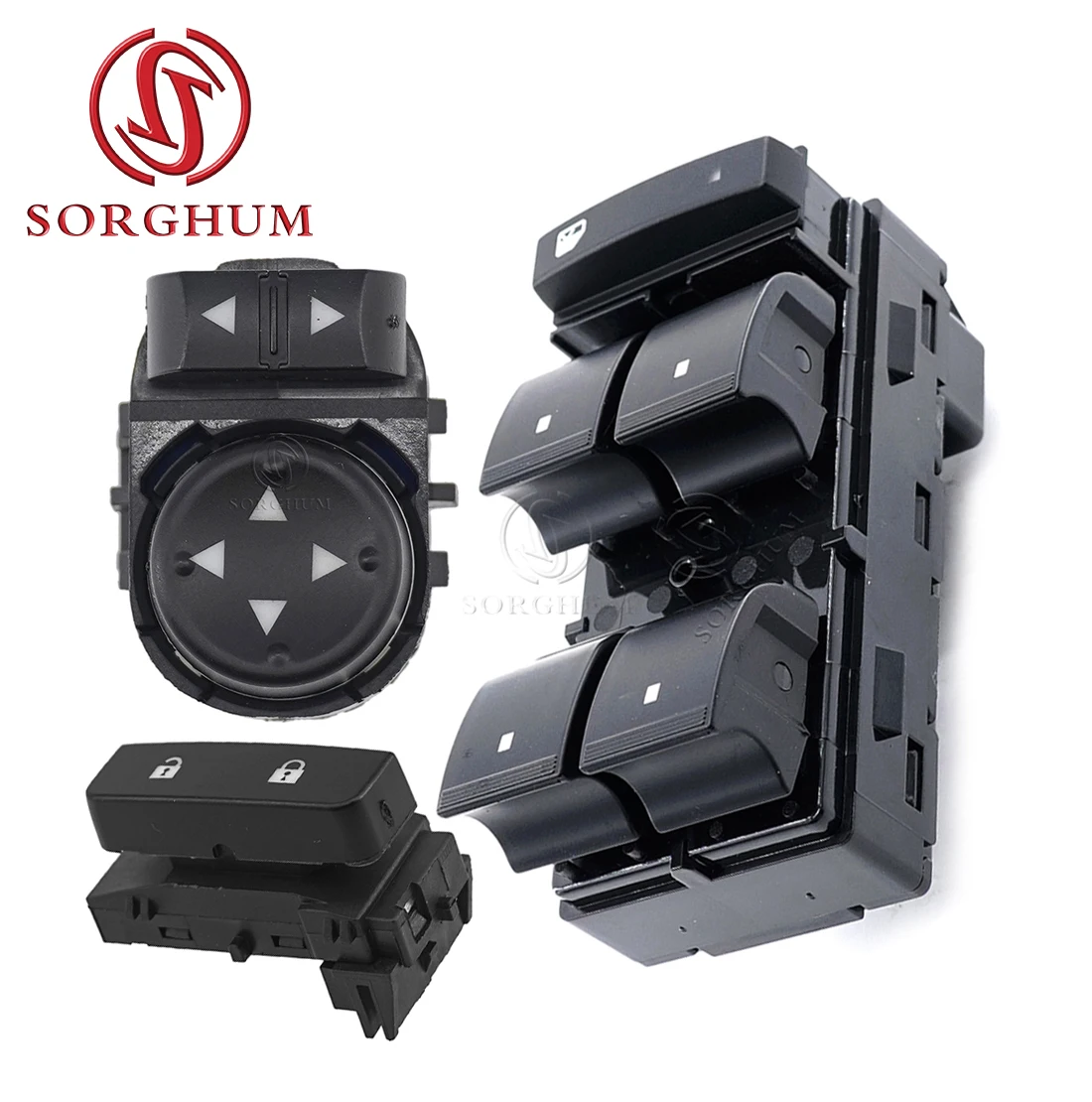 

SORGHUM 22883768 15804093 20945129 For Chevrolet Silverado GMC Sierra 07 14 Car Master Window Switch Door Lock Mirror Regulator