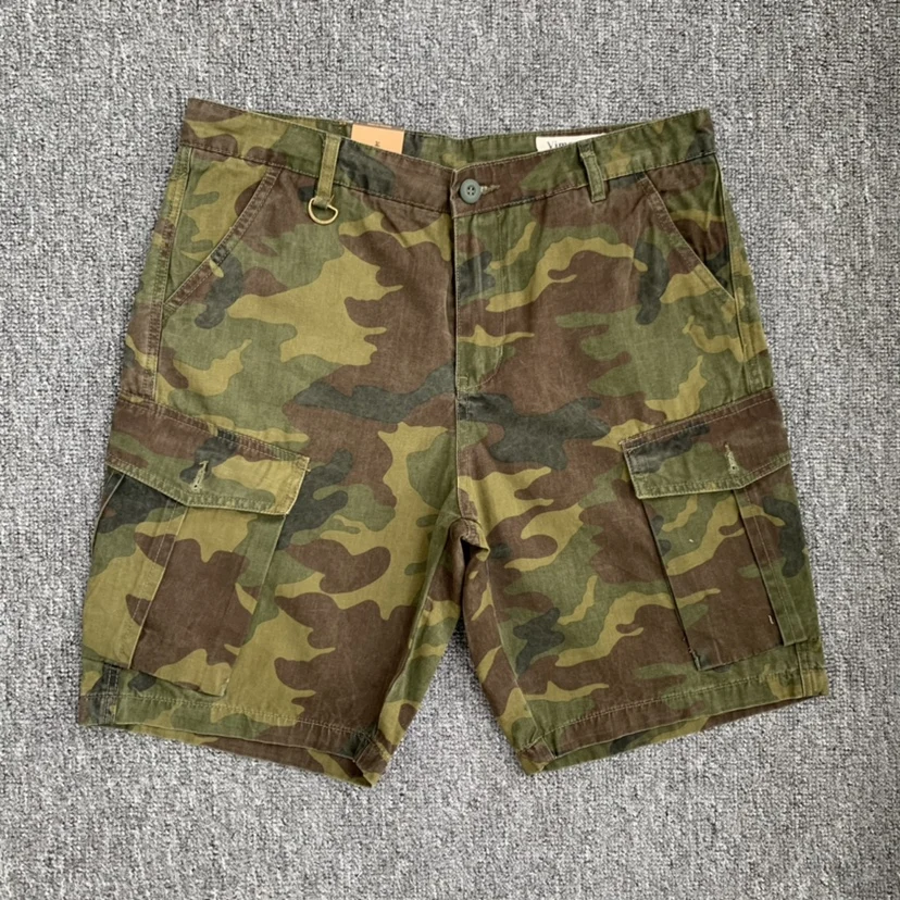 Sand Desert Jungle Camouflage Shorts for Men 2024 Summer Retro American Cotton Half Pants Youth Male Casual Straight Workwear